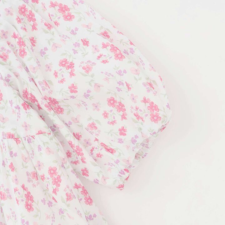 [Parent-Child Matching] Floral A-Line One-Piece Dress,Pink, medium image number 3