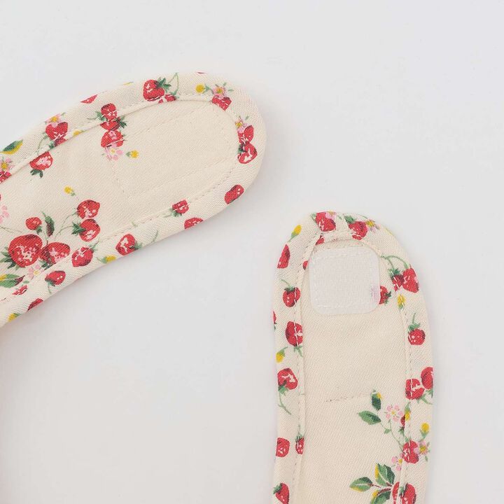 Wild Strawberry Organic Bib [Made in Japan],Pearl white, medium image number 2
