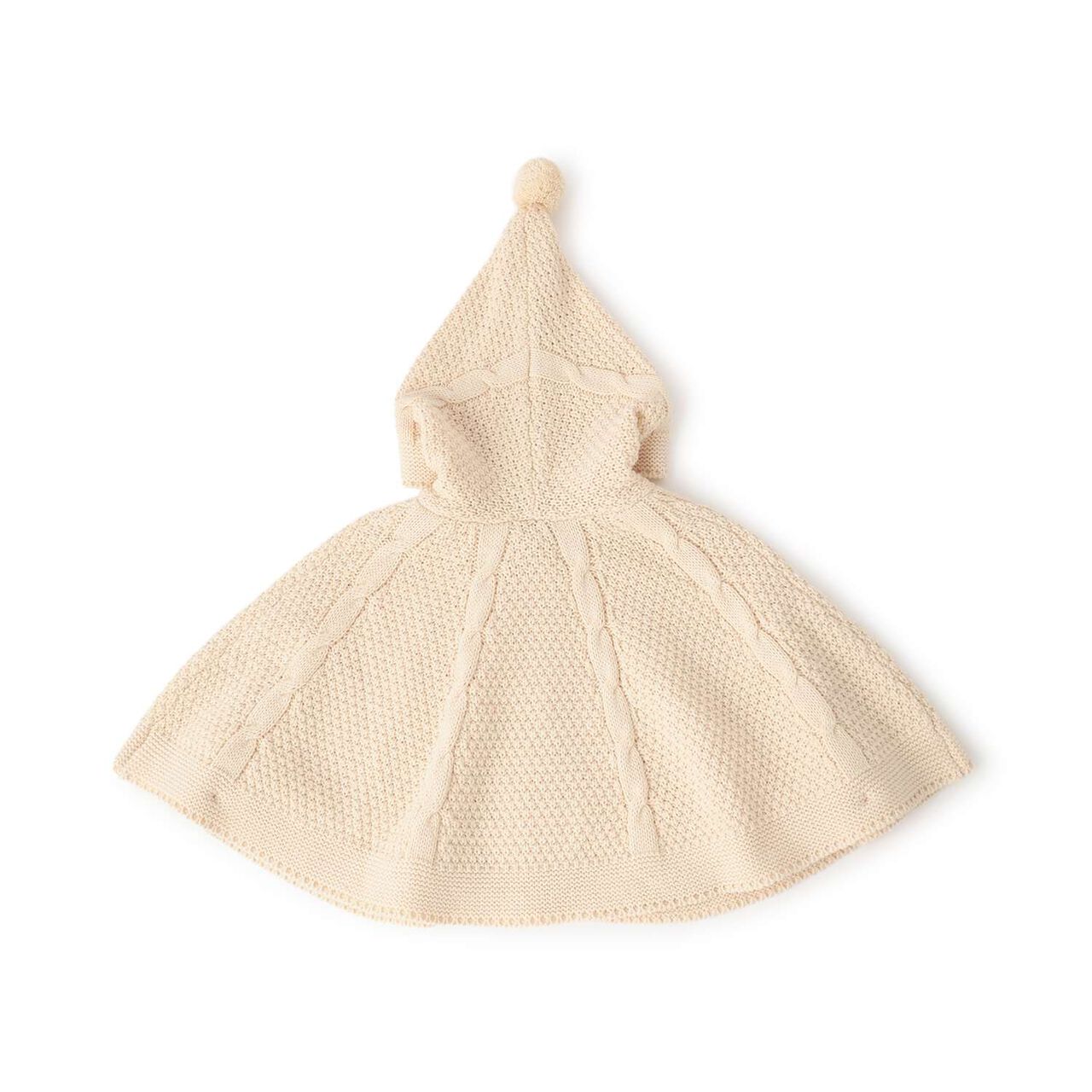 Knit Cape,Ivory, large image number 12