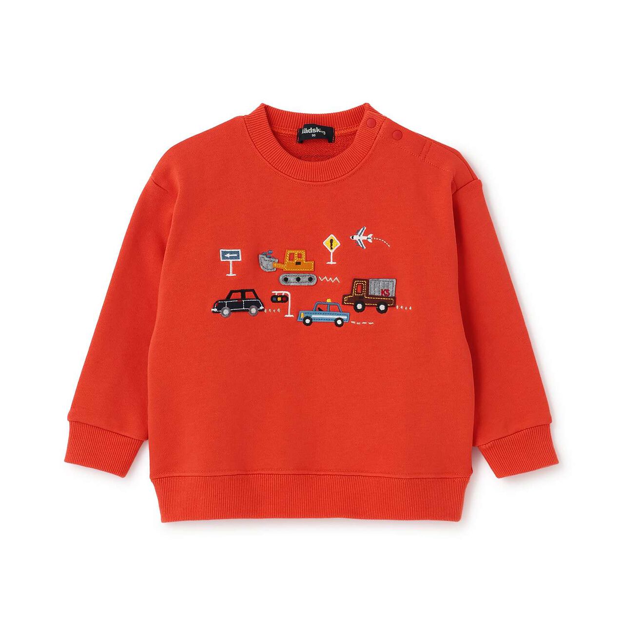 [Restock] Vehicle Appliqué Sweatshirt,Brick, large image number 0