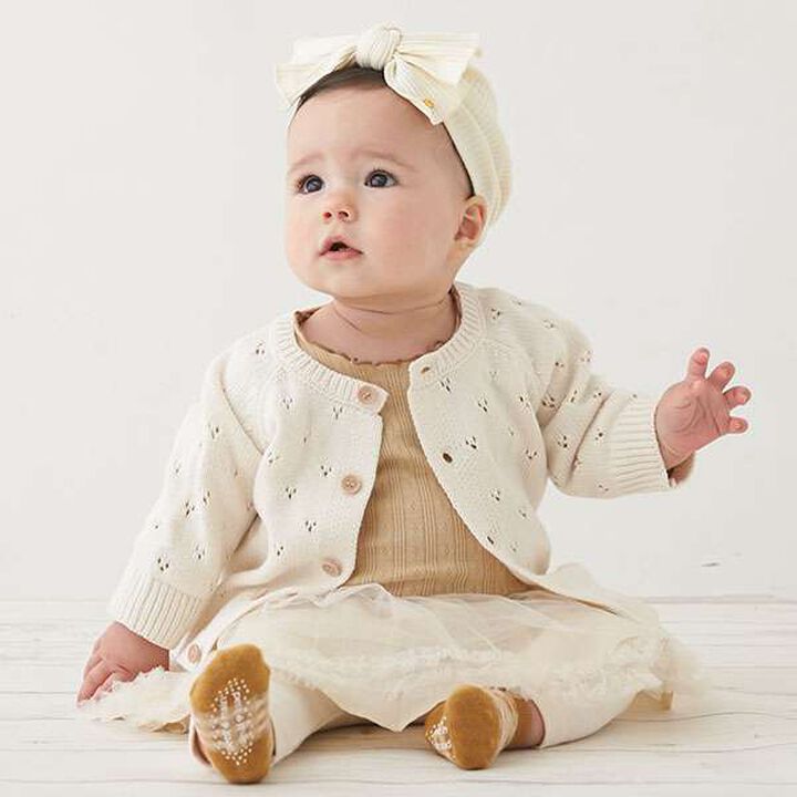 Needle Punch Cardigan,Ivory, medium image number 12