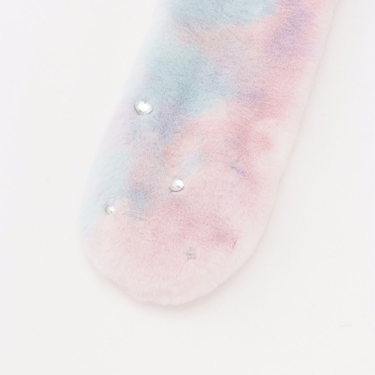 Ribbon Faux Fur Scarf,Pink, large image number 3