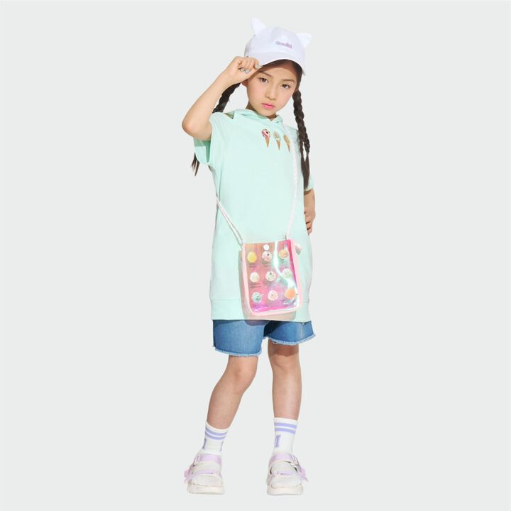 [31 Ice Cream] Aurora Clear Small Shoulder Bag,Pearl white, medium image number 2