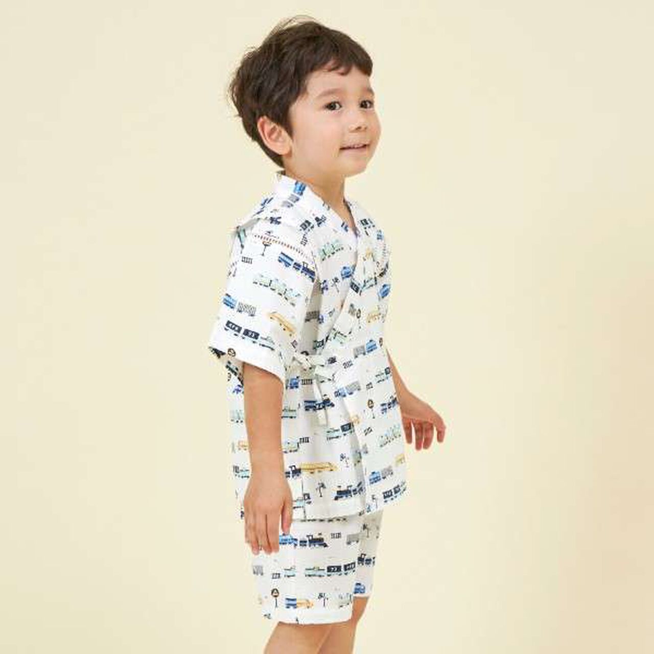 KP Boy Train Print Jinbei,White, large image number 10