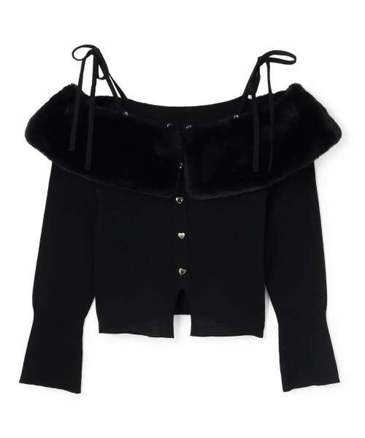 2 WAY Off-Shoulder Knit Pullover [Korean Fashion],Gray, medium image number 3