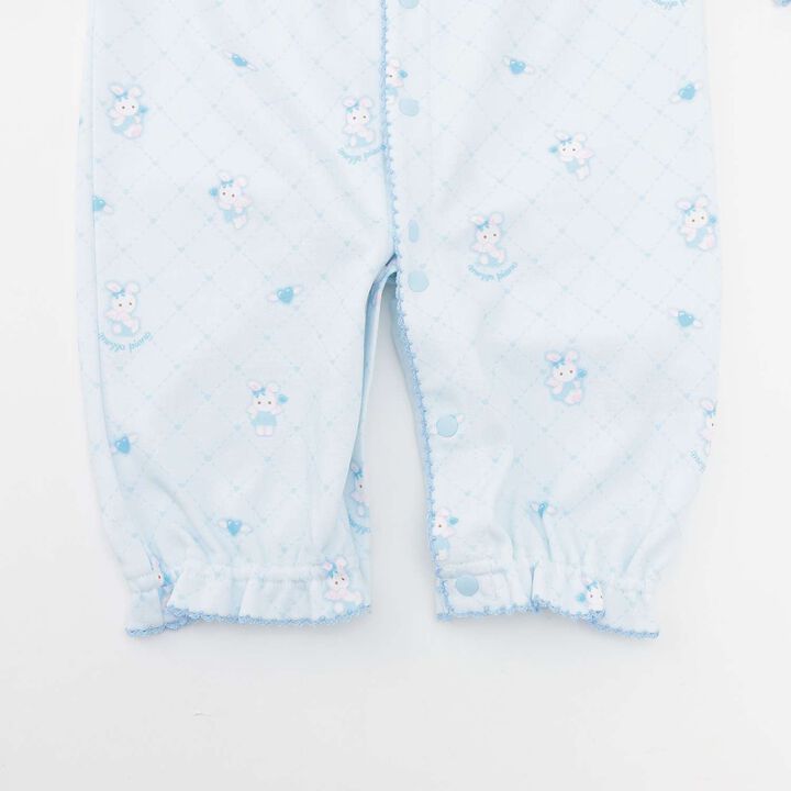 [Box Included] Angel Bunny Pattern 2 Way All & Bib Set,Sax blue, medium image number 5