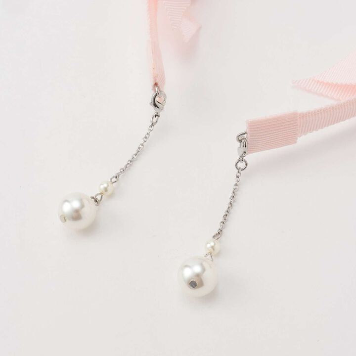 Charm-Embellished Pearl Headband,Blue, medium image number 3