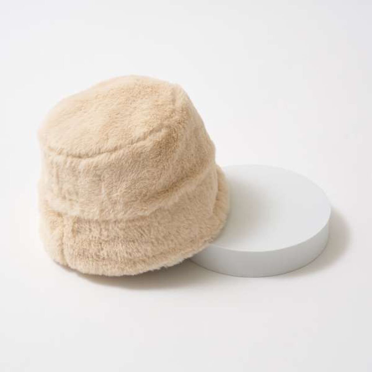 Faux Fur Bucket Hat,Black, large image number 6