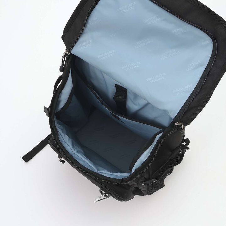 [Lightweight] [Water Repellent] 32L Bucket-Shaped School Backpack,Black, medium image number 9
