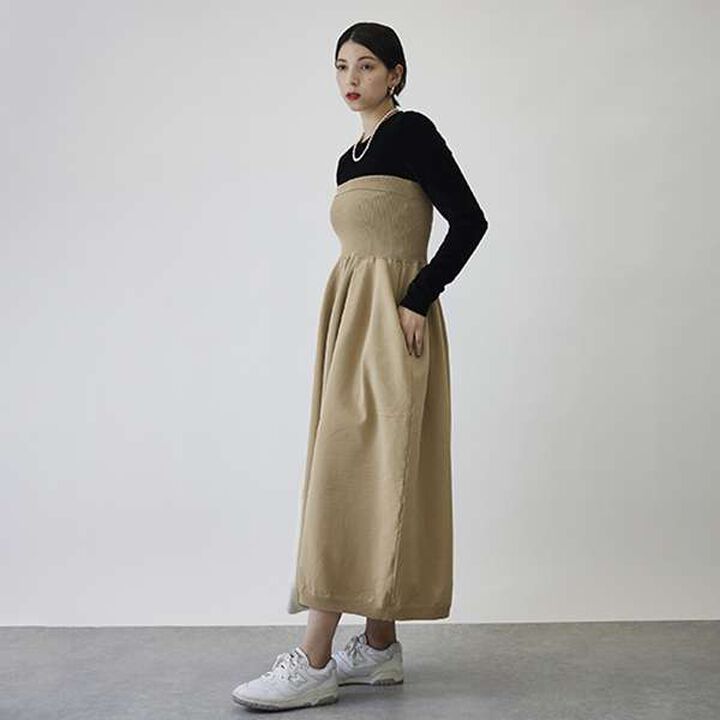 [LADIES] Loose Fit 2 WAY Bear Top Pants,Black, medium image number 6