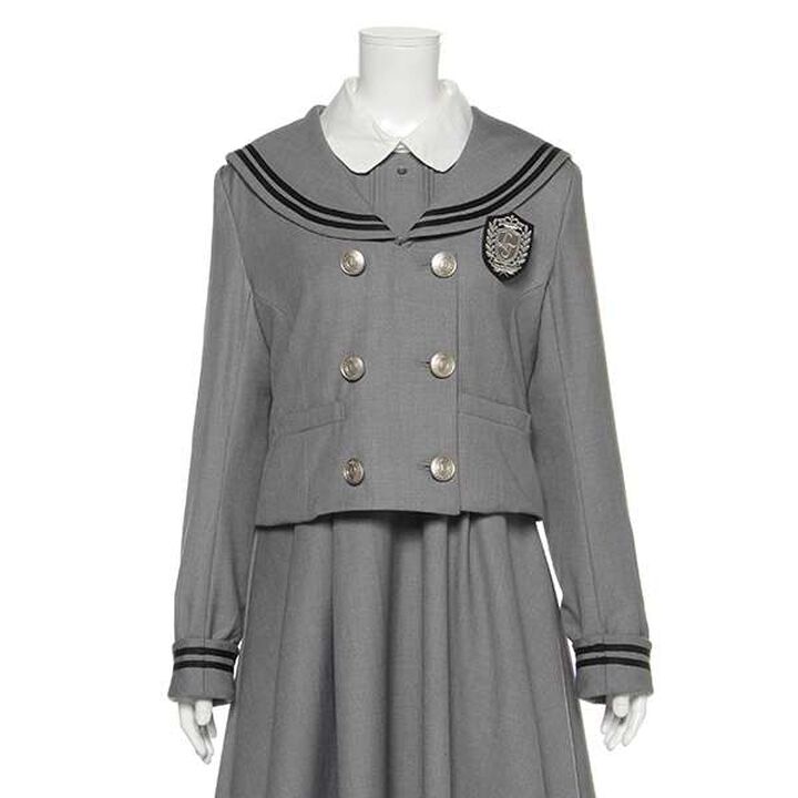 Double Sailor Jacket,Gray, medium image number 10