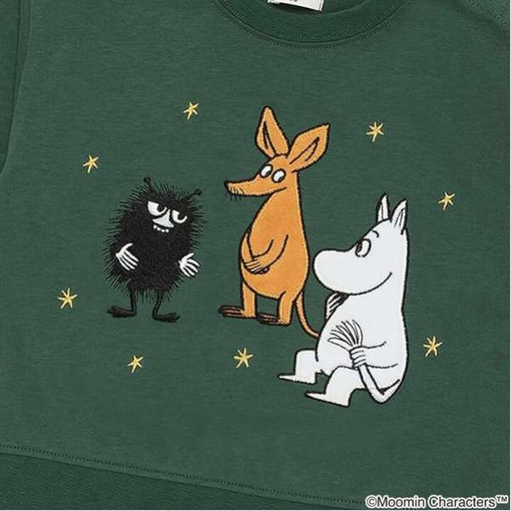 [MOOMIN] Long-Sleeve T-Shirt with Elbow Patches,Beige, medium image number 14