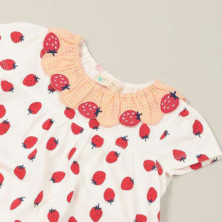 Strawberry One-Piece Dress,Pink, medium image number 3