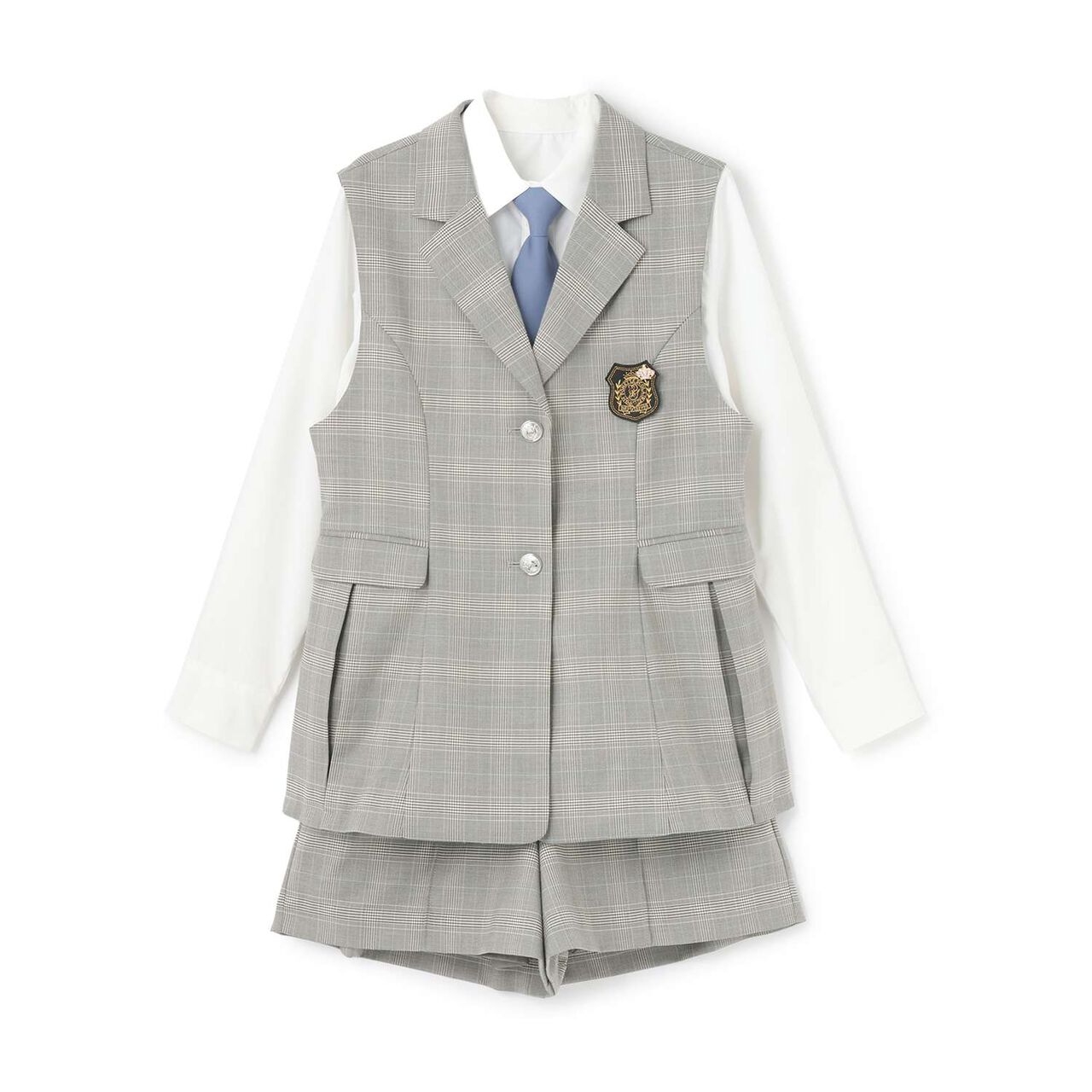 [Graduation Attire] [5-Piece Set] Gilet Jacket Coordination Set,Black, large image number 24