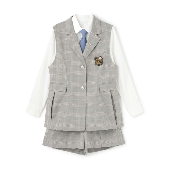 [Graduation Attire] [5-Piece Set] Gilet Jacket Coordination Set,Black, medium image number 24