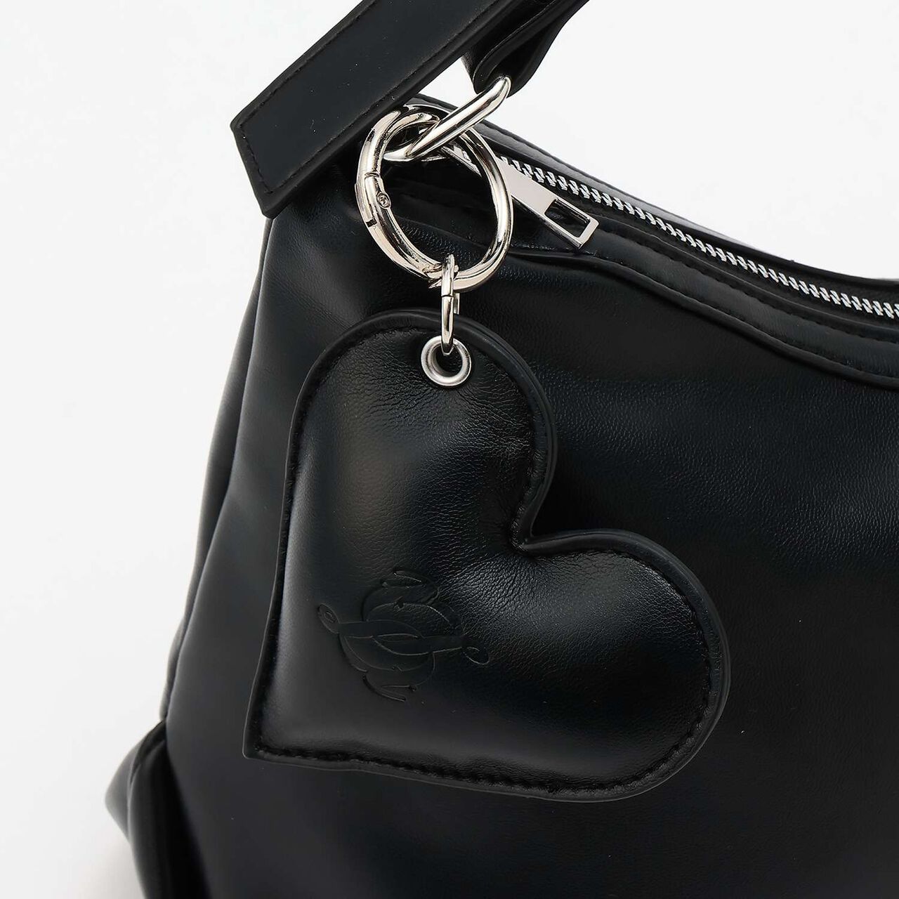 Heart Charm Shoulder Bag,Pink, large image number 9