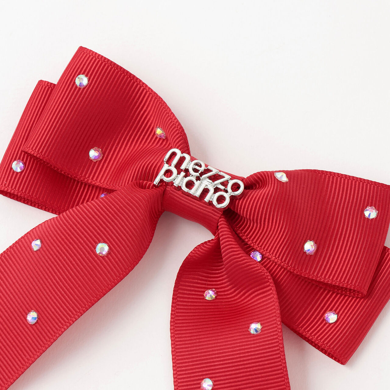 Sparkling Ribbon Hair Clip,Light pink, large image number 2