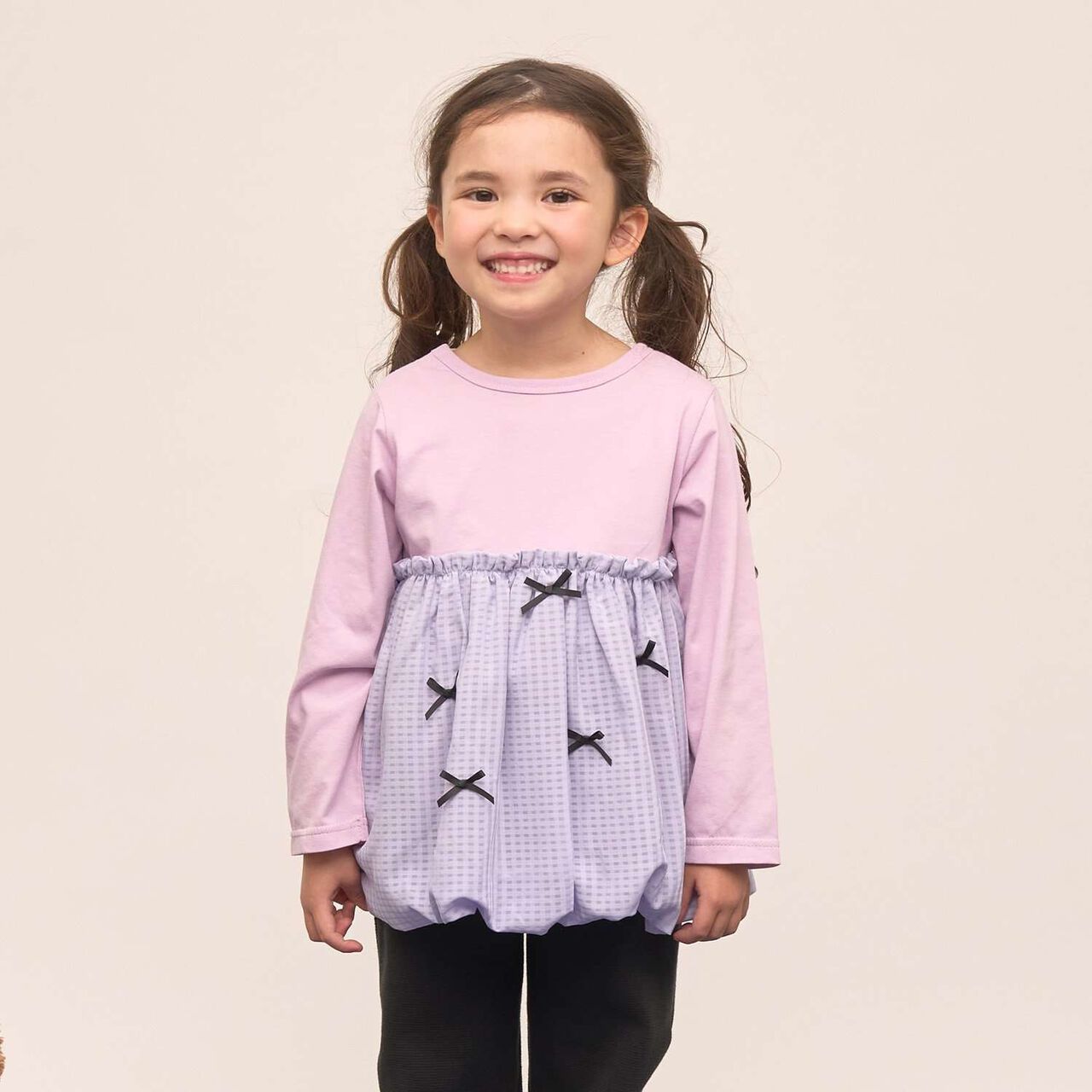 Quick-Dry UV Non-Crumbling Either Way Is Fine Muteki T Balloon Peplum Tops,Lavender, large image number 21