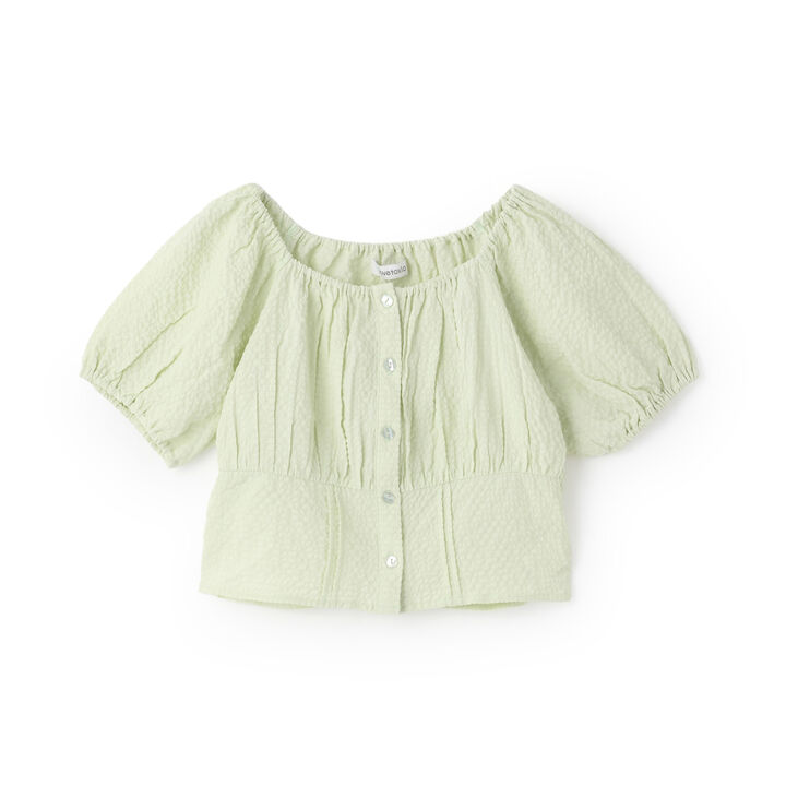 Off-Shoulder Blouse,Light green, medium image number 7