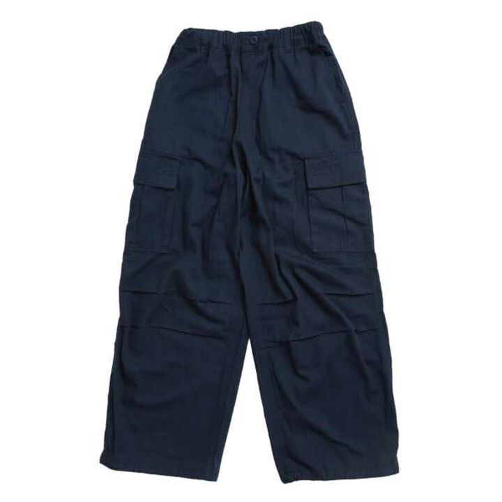 Cotton Twill Parachute Cargo Pants,Navy, medium image number 0
