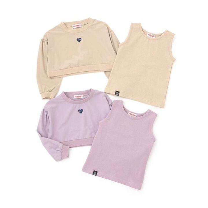 [Set Items] Short Pullover/Tank Top Set,Lavender, medium image number 6