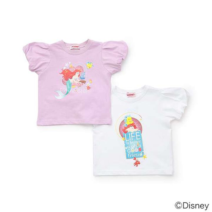 [Stain-resistant and Water-repellent] Disney Princess Puff Sleeve T-Shirt,White, medium image number 10