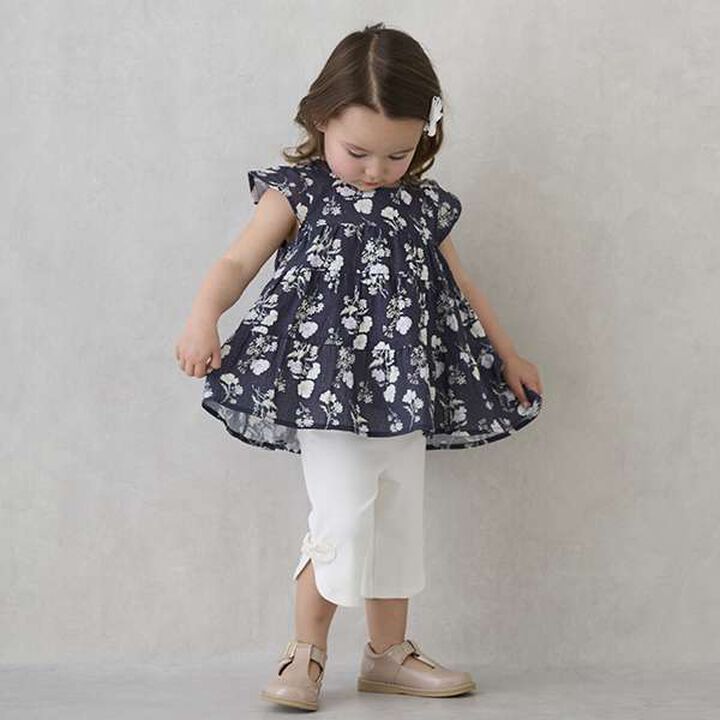 [Smile Series] Side Ribbon 7/8 Length Pants,Multi color, medium image number 3