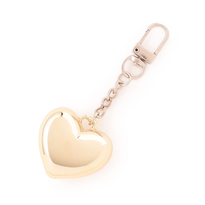 Heart-Shaped Cosmetic Keychain,Yellow, medium image number 0