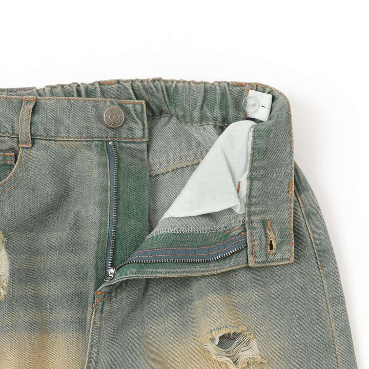 [LTXC] Distressed Wide Pants,Blue, medium image number 15