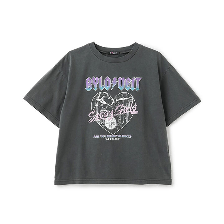 Vintage Style Band T-Shirt,Medium gray, medium image number 0