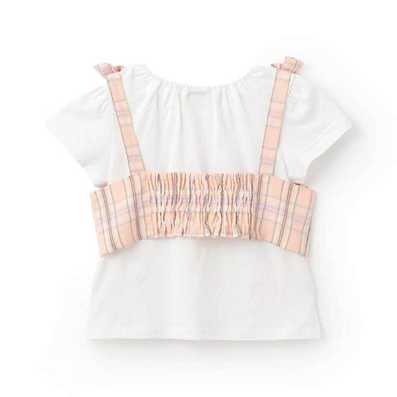 Front Zip Vest × Half T-Shirt,Sax blue, large image number 1