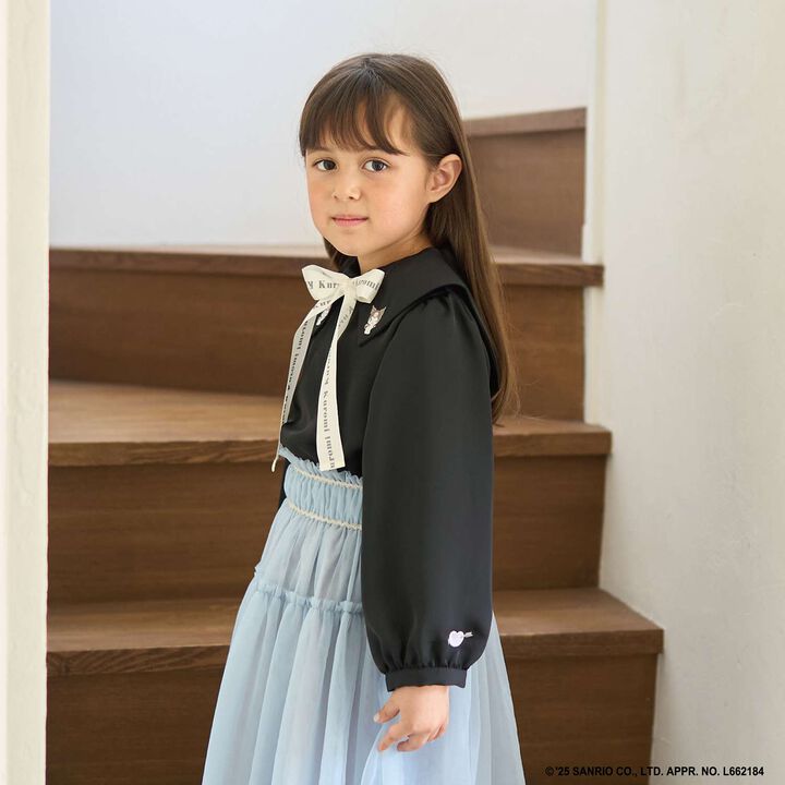 Sanrio Characters Bow Tie Blouse,Black, medium image number 28