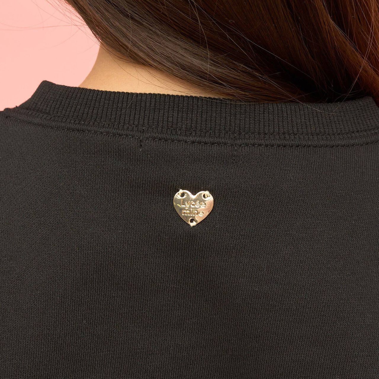 Quick-Dry Fleece Strawberry Appliqu&eacute; Sweatshirt,Black, large image number 27