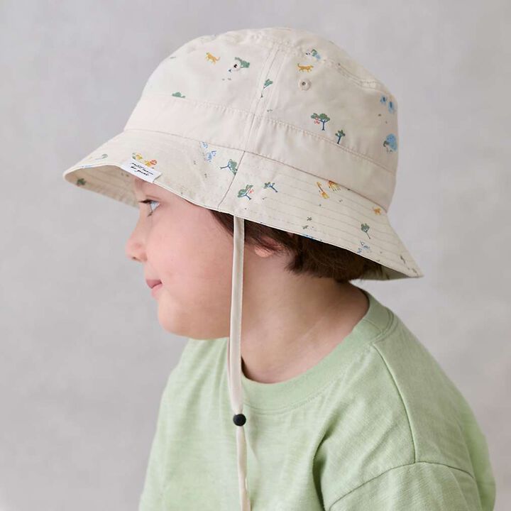 All-Over Pattern Safari Hat,Navy, medium image number 6