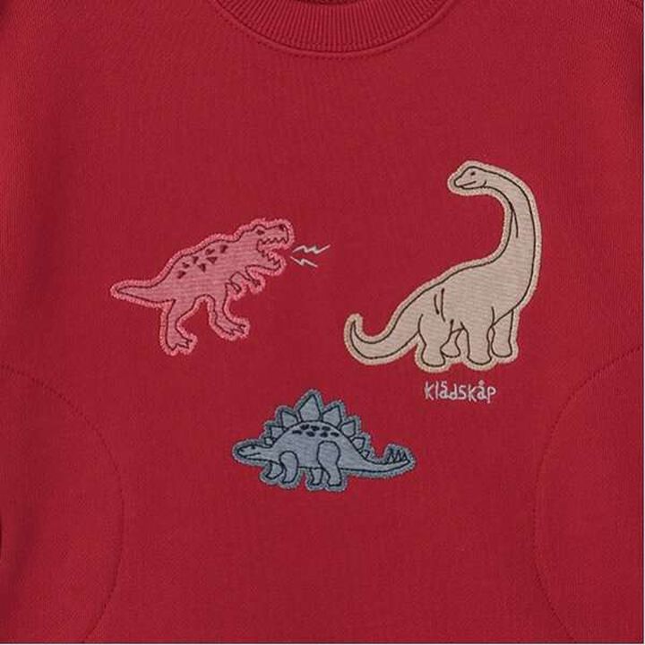 Dinosaur Appliqu&eacute; Side Pocket Sweatshirt,Milky white, medium image number 7