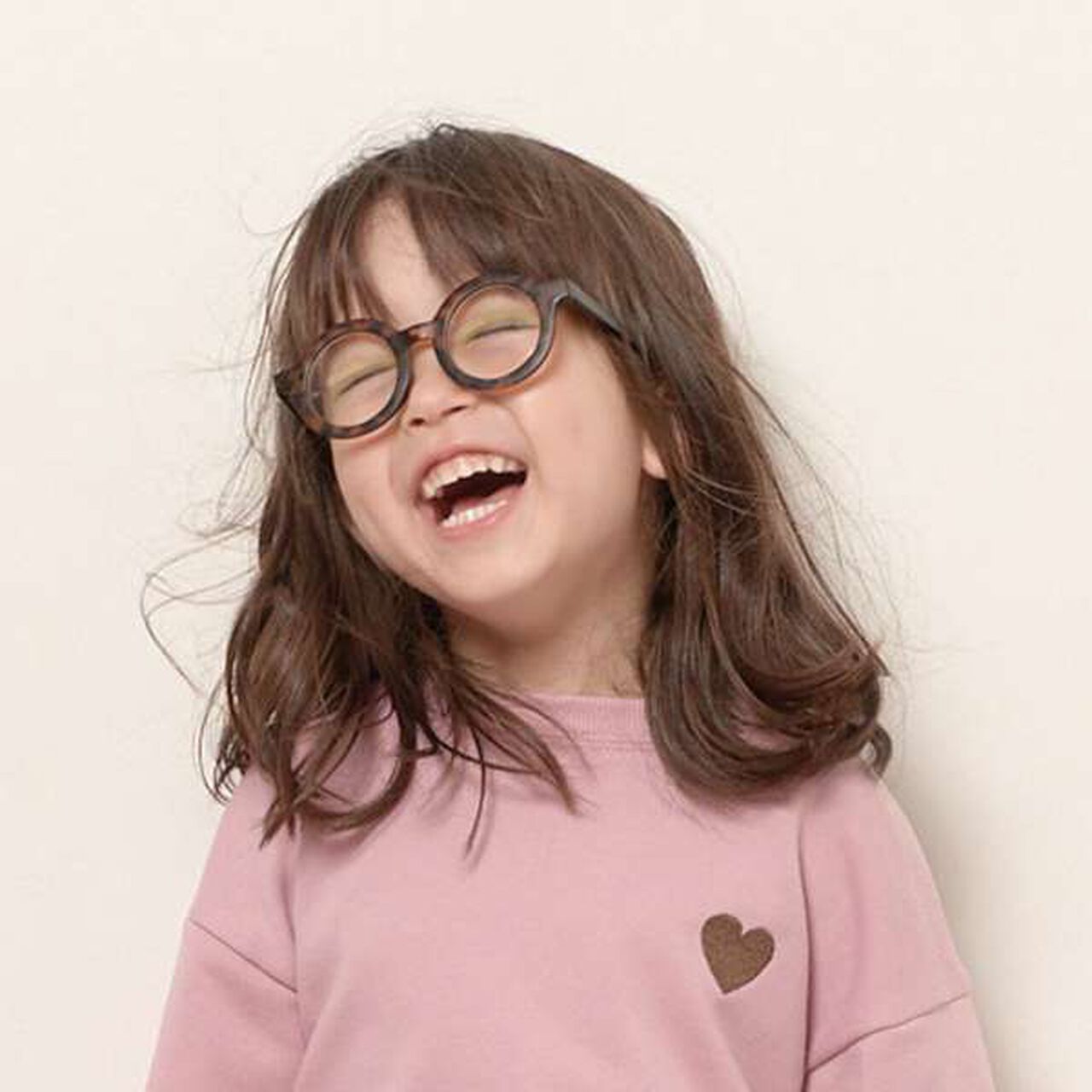 Clear Lens Round Glasses,Brown, large image number 5