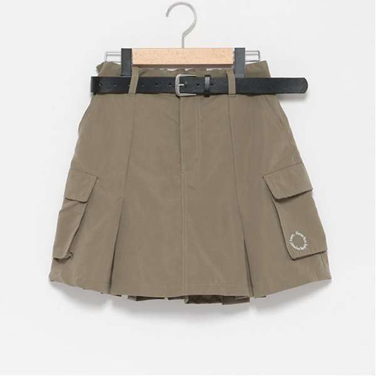 LTXC - Belted Cargo Box Skirt Shorts,Black, large image number 5