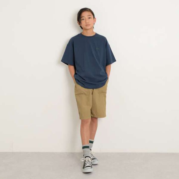 [Anti-Stain] Resort Back Print Short Sleeve T-Shirt,Navy, medium image number 8