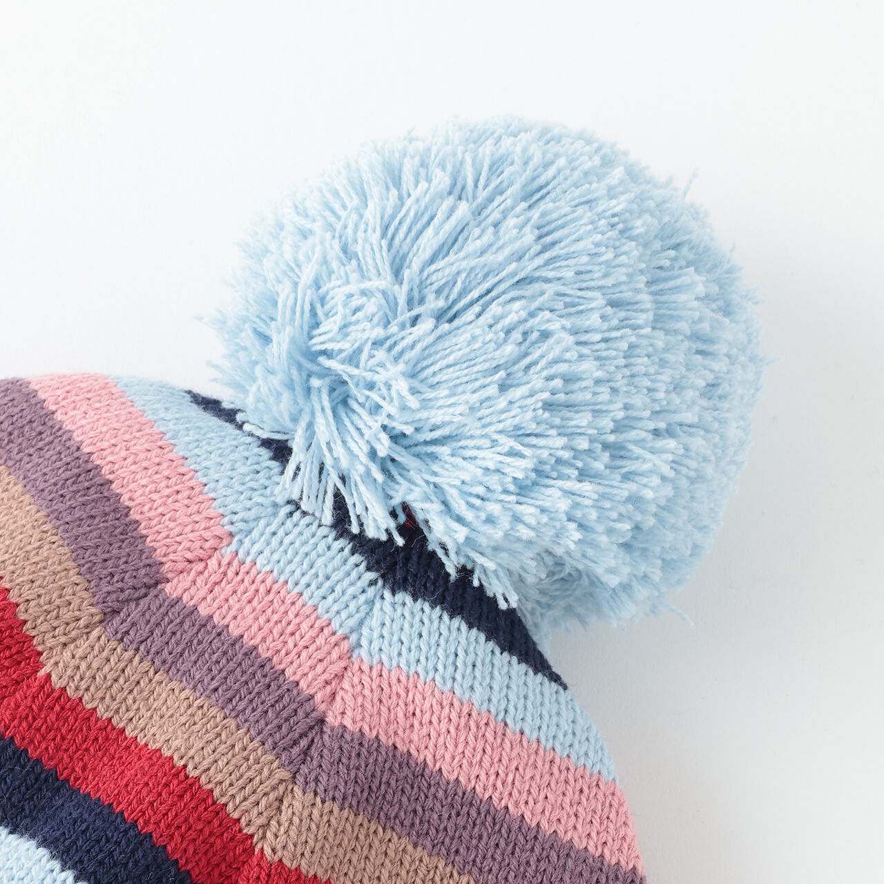 Multi Striped Beanie,Pearl white, large image number 2