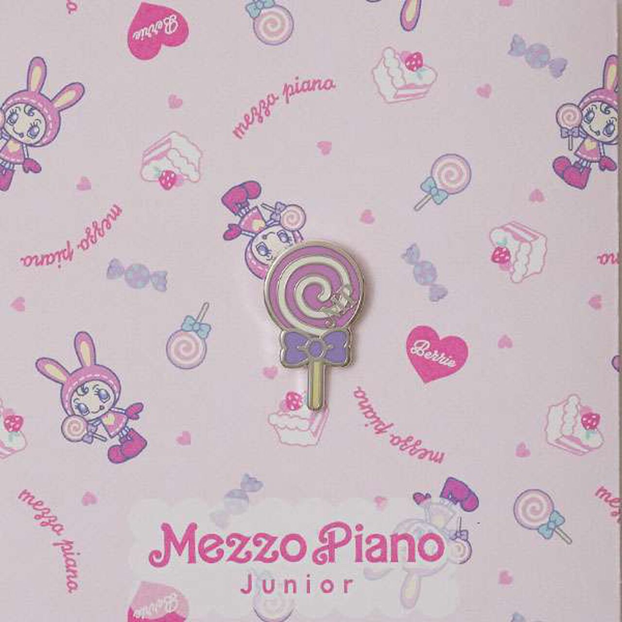 Berie-chan Cap (with Pin Badge),Black, large image number 4