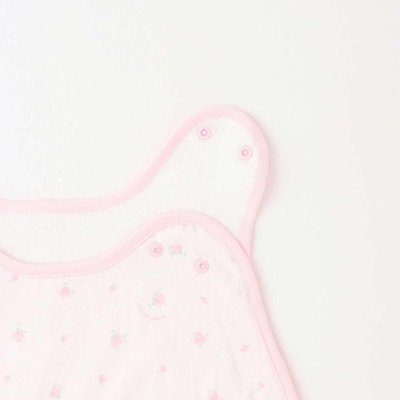 Rose Pattern Gauze Towel Sleeper,Light pink, large image number 3