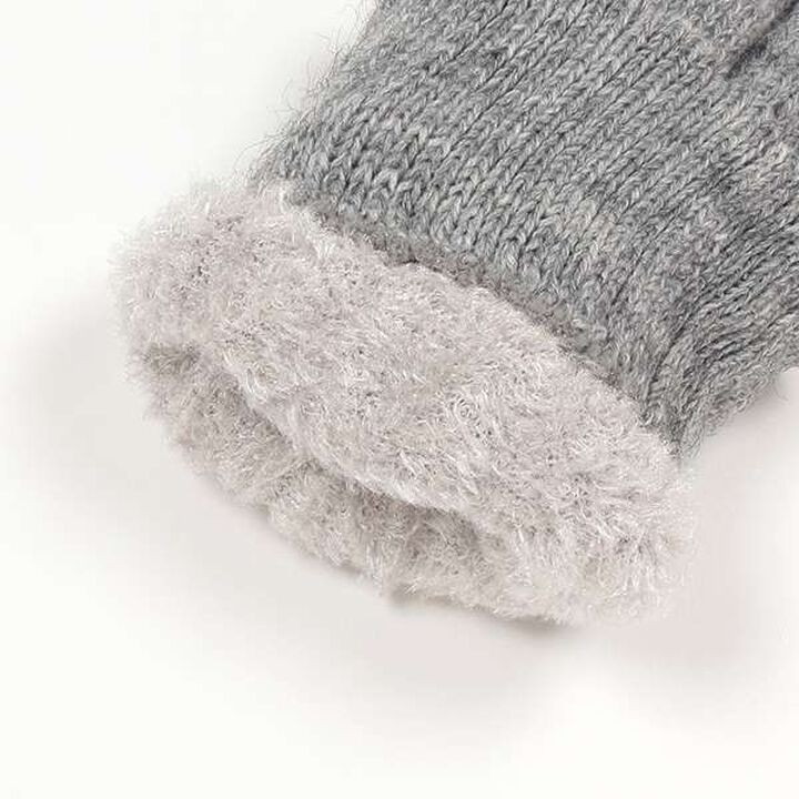 Reversible Fleece Ribbon Gloves,Light pink, medium image number 5