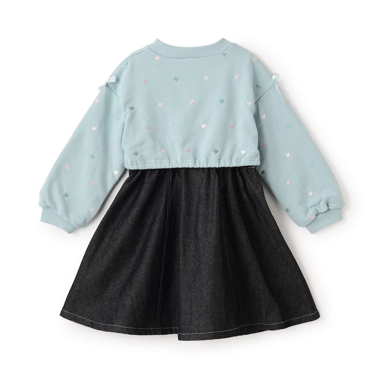 [Restock] Petit Heart Embroidery Docking Dress,Off white, large image number 1