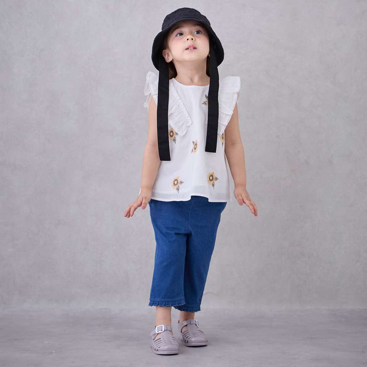 Lace Bucket Hat,Off white, large image number 4