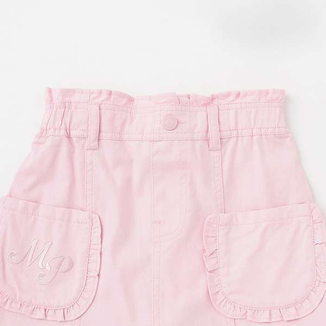 Back Frill A-Line Skirt,Sax blue, large image number 2