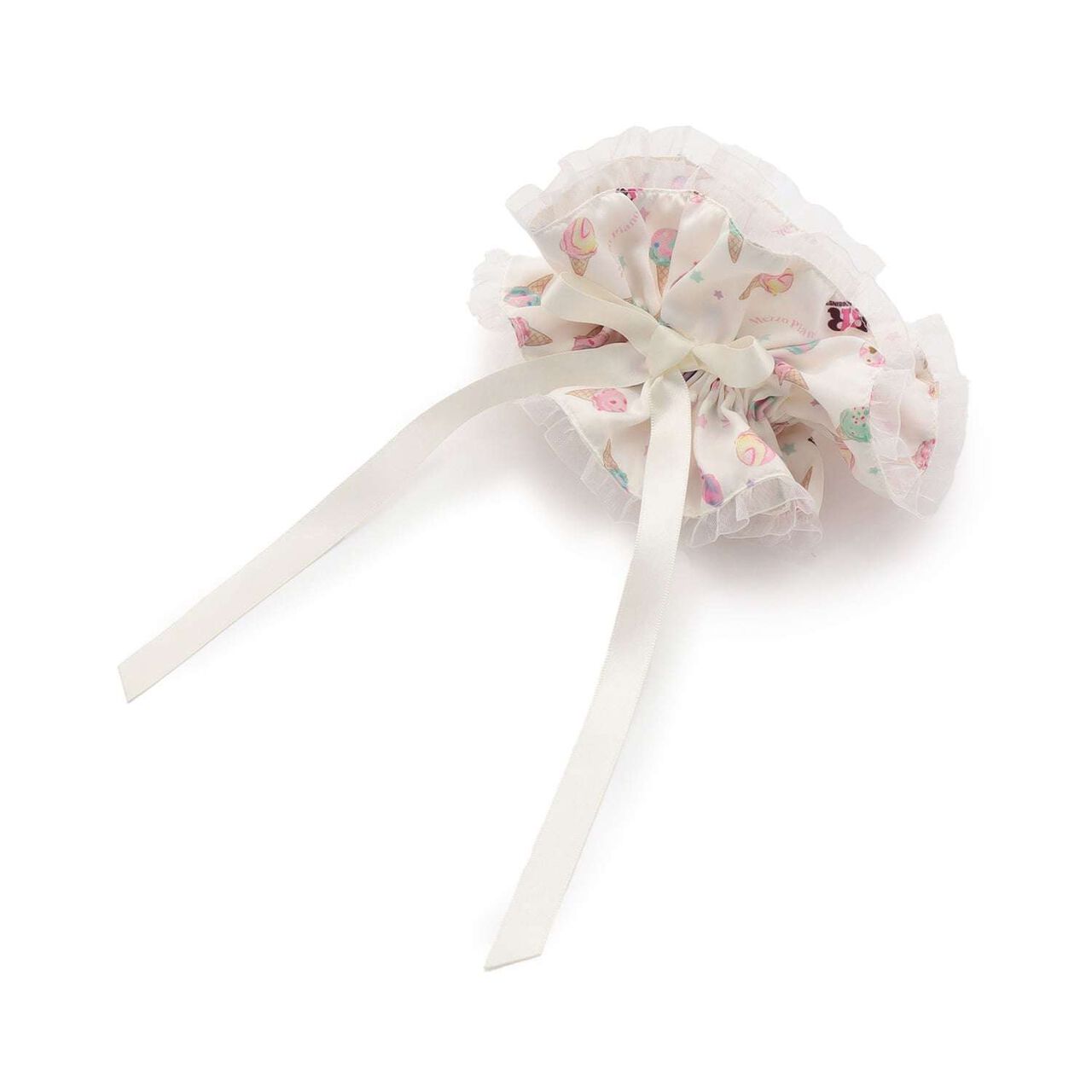 [Baskin-Robbins] Ice Cream Pattern Scrunchie,Off white, large image number 2
