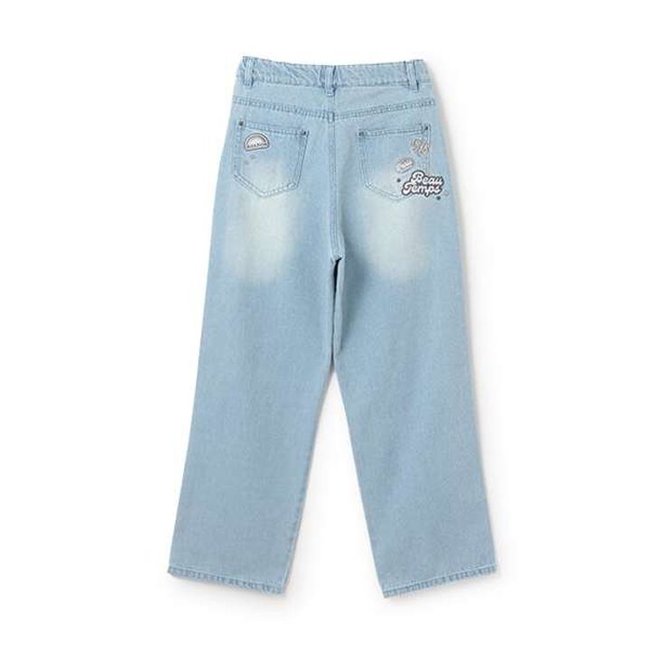 Cut-Off Denim Pants,Sax blue, medium image number 1