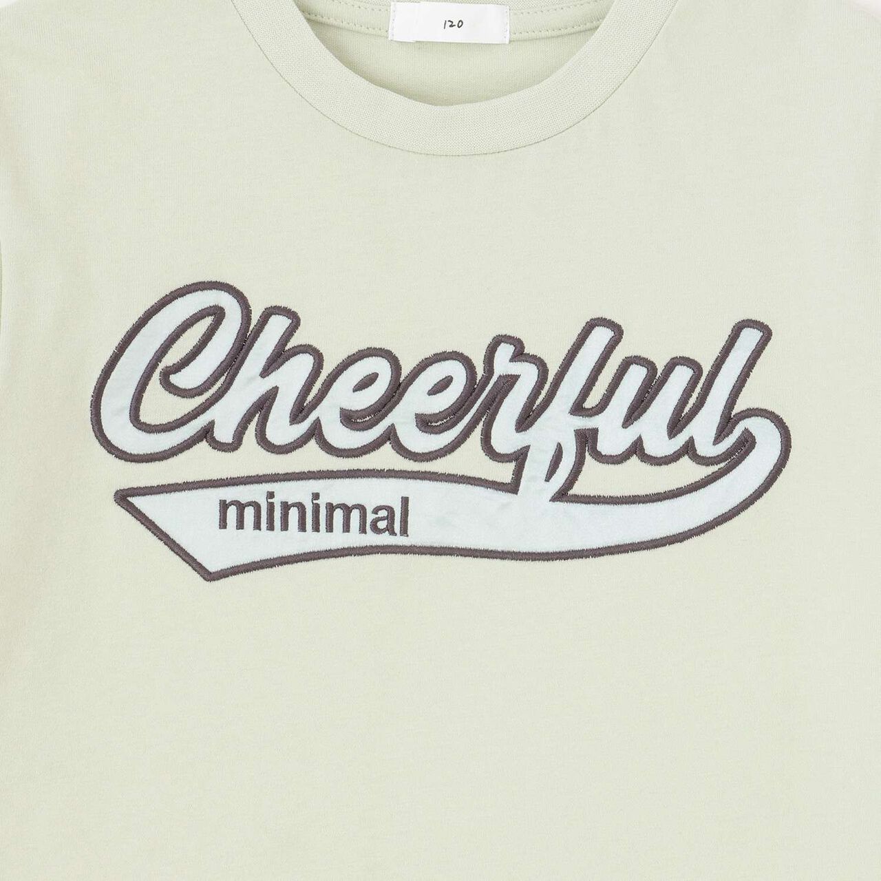 100% Cotton Logo Appliqu&eacute; Cropped Short Sleeve T-Shirt,Black, large image number 21