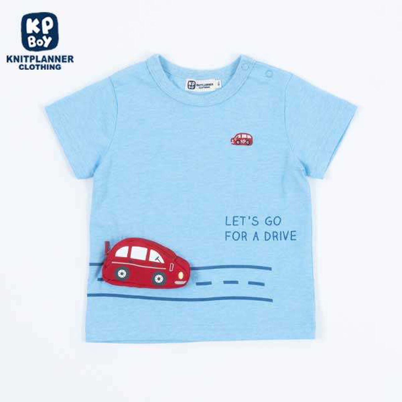 Car Pocket Short Sleeve T-Shirt (80-90),Red, large image number 11