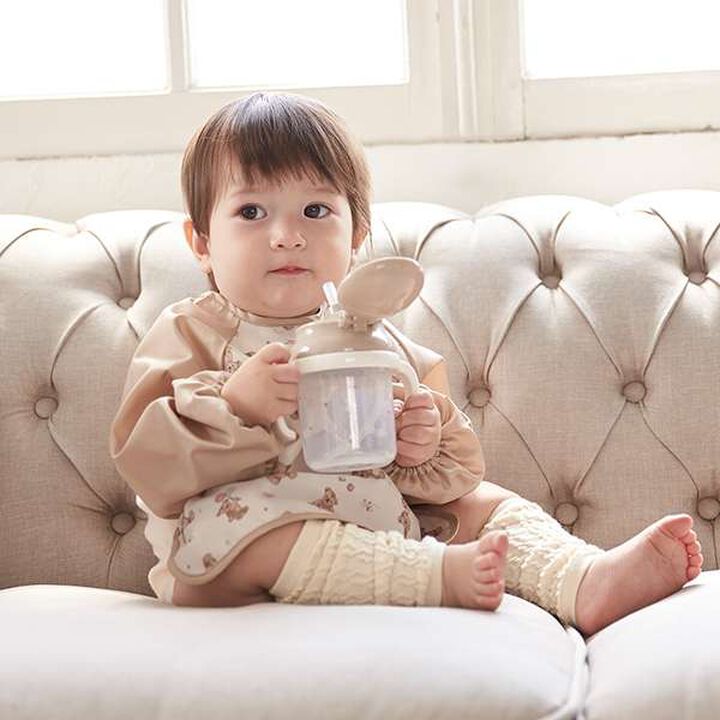 Jacquard Leg Warmers,Light beige, medium image number 1